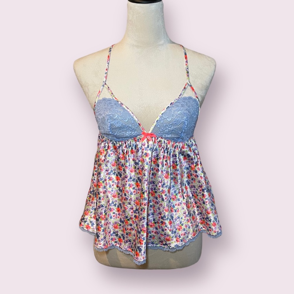 Victoria’s Secret Floral Flowy Lace Nightie/Chemise Size Women’s Small